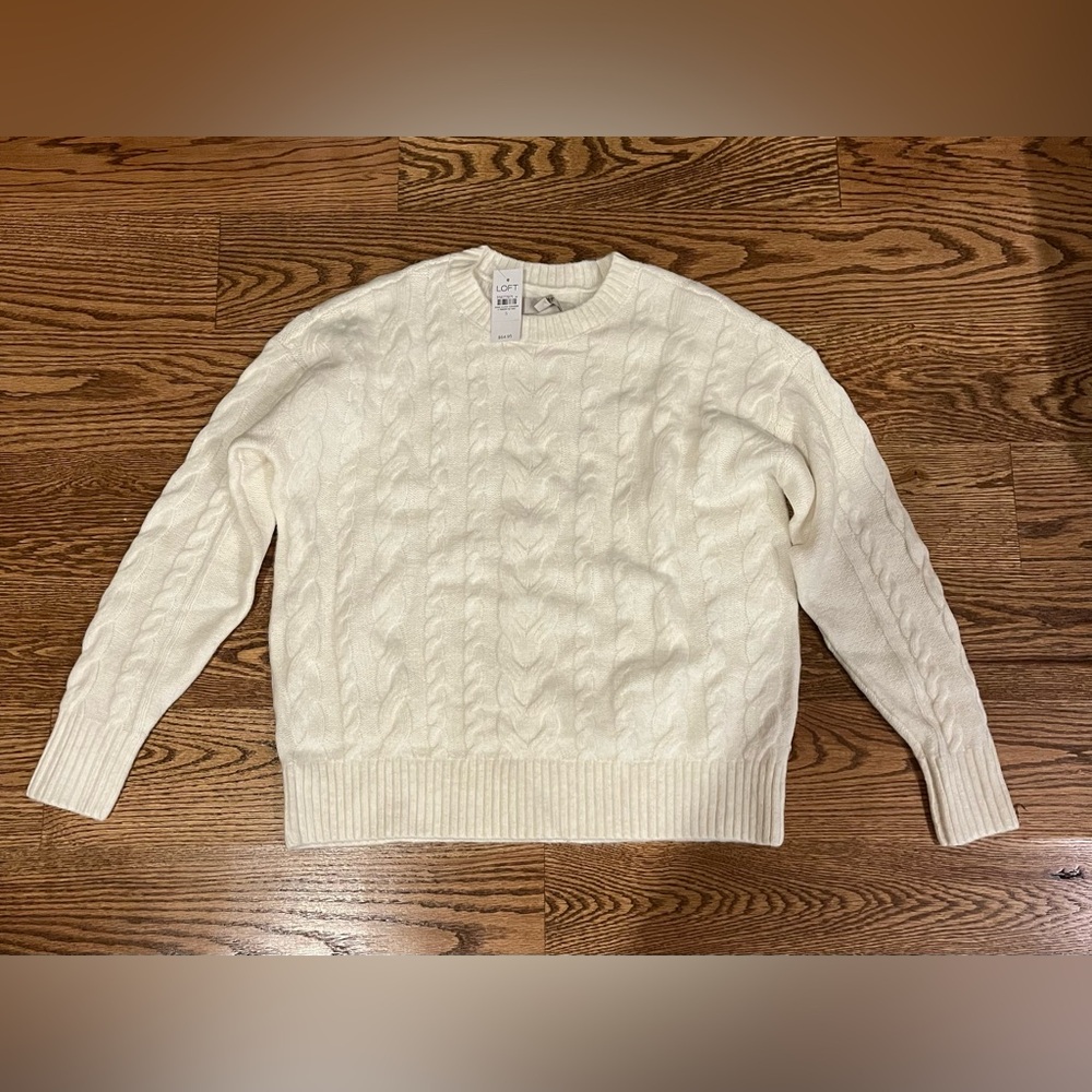 LOFT cable knit sweater